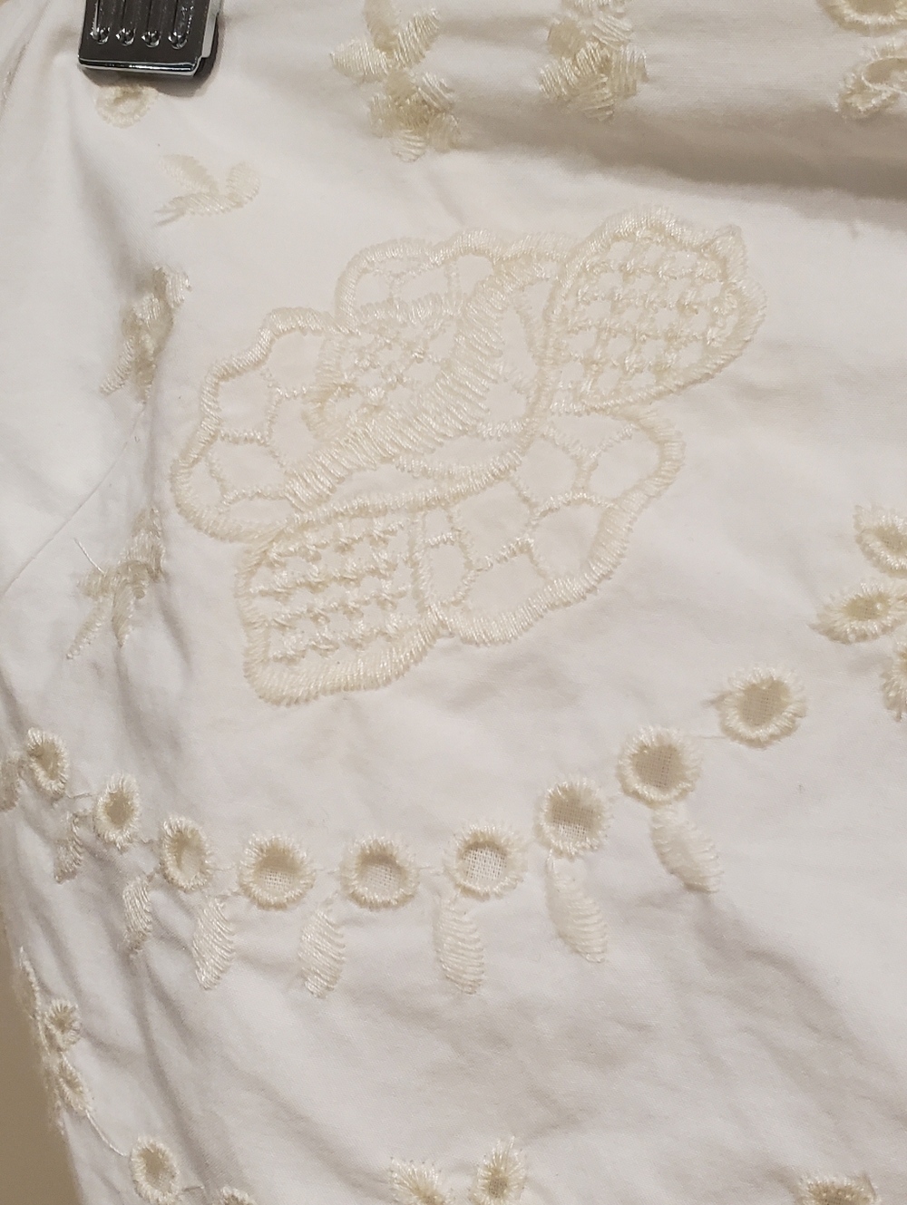 NWT ZARA White-Oyster Bandana Crop Boho Top - Embroidered Women Size MEDIUM - Picture 6 of 10